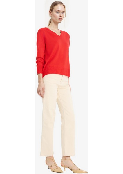 Relax Fit V Yaka Triko Kazak fiyatları