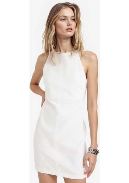 Kare Yaka Kolsuz Mini Elbise F1775AX25WN modelleri