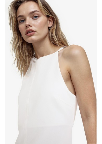 Kare Yaka Kolsuz Mini Elbise F1775AX25WN indirimleri