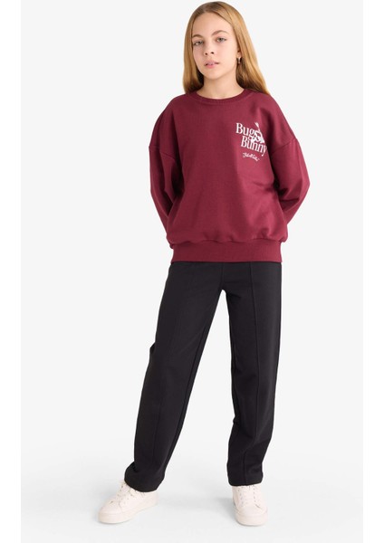 Kız Çocuk Barrel Fit Beli Lastikli Eşofman Altı G2617A825AU