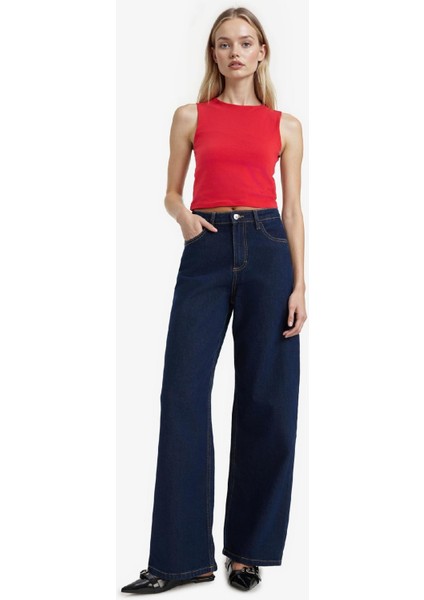 Regular Fit Basic Düz Bisiklet Yaka Kırmızı Atlet F3534AX25SM fiyatları