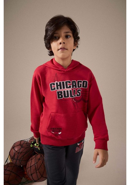 Erkek Çocuk NBA Chicago Bulls Kapüşonlu Sweatshirt F4087A825AU