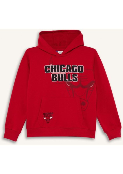 Erkek Çocuk NBA Chicago Bulls Kapüşonlu Sweatshirt F4087A825AU