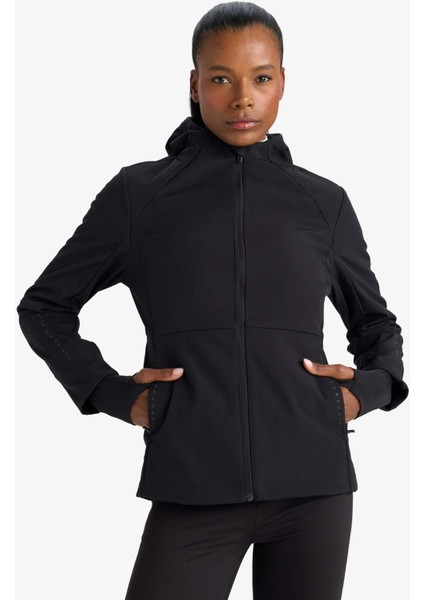 Fit Su İtici Softshell Slim Fit Dar Kesim Kapüşonlu Fermuarlı Cepli Mevsimlik Yağmurluk C4951AX25AU modelleri