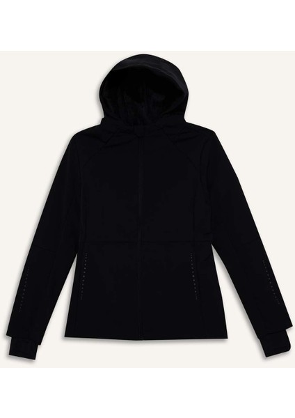 Fit Su İtici Softshell Slim Fit Dar Kesim Kapüşonlu Fermuarlı Cepli Mevsimlik Yağmurluk C4951AX25AU