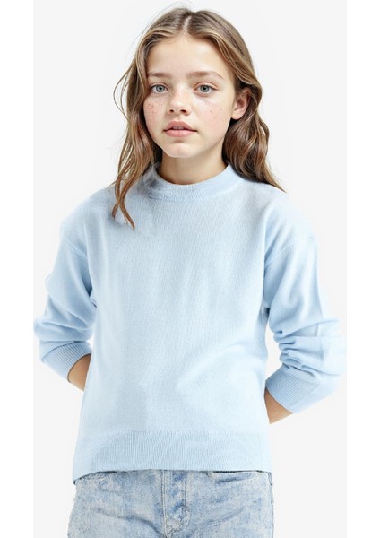 Kız Çocuk Standart Fit Bisiklet Yaka Triko Kazak C6902A825AU modelleri