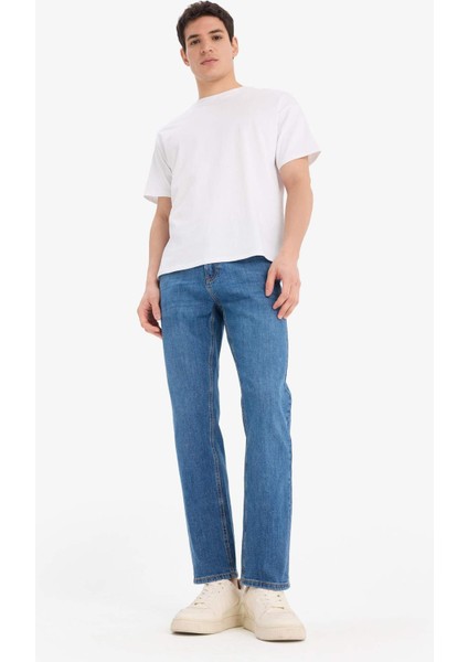 Sergio Regular Fit Normal Kalıp Normal Bel Boru Paça Jean Pantolon A6948AX25SP fırsatları