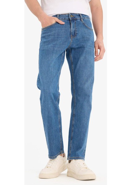 Sergio Regular Fit Normal Kalıp Normal Bel Boru Paça Jean Pantolon A6948AX25SP