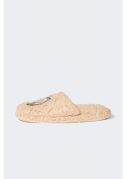 Kadın Tembel Hayvan Temalı Düz Taban Pelüş Ev Terliği D9179AX24AU fiyatları