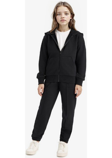 Kız Çocuk Basic Düz Kapüşonlu Okul Fermuarlı Sweatshirt C8110A825AU fiyatları