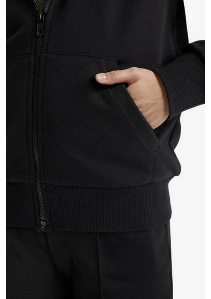 Kız Çocuk Basic Düz Kapüşonlu Okul Fermuarlı Sweatshirt C8110A825AU indirimleri