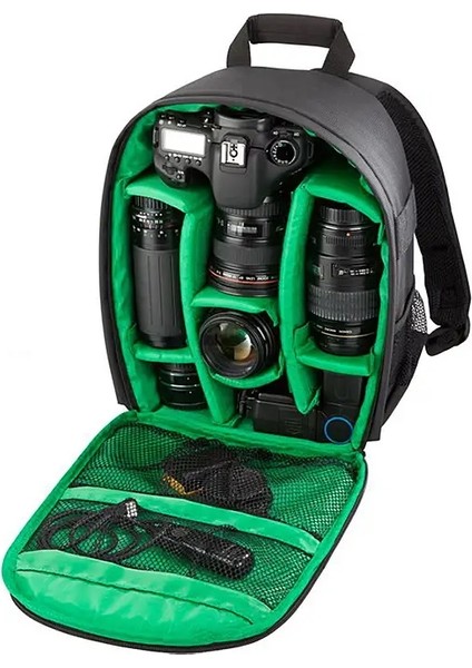 Açık Kamera Sırt Çantası Video Dijital Omuz Kamera Çantası Su Geçirmez Fotoğraf Sıralı Çaldır Kılıfı Dslr Canon Için Nikon Için Sonycolor: Yeşil (Yurt Dışından)