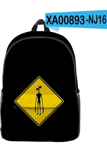 Trendy Gençlik Korku Creepypasta Siren Head School Çantalar Dizüstü Bilgisayar Sırt Çantaları 3D Baskılı Oxford Su Geçirmez Komik Seyahat Çantaları Renk: Gösterildiği Gibi (Yurt Dışından)