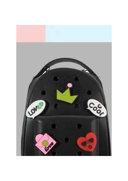 Çocuklar Sırt Çantası Karikatür Sırt Çantaları Sevimli Sırt Çantaları Kadın Kova Sırt Çantası Kız Okulu Çantası Mochila Юкзак Bolsa Renk: Siyah/boyut: Küçük (Yurt Dışından)