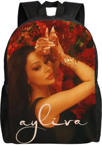 Özel A-Ayliva Serin Şarkıcı Dizüstü Dizüstü Backpack Kadın Erkek Kolej Okulu Öğrenci Rapçi Pop Müzik Çantası Için Günlük Kitap Çantası Renk: 3/boyut: Sırt Çantası (Yurt Dışından)