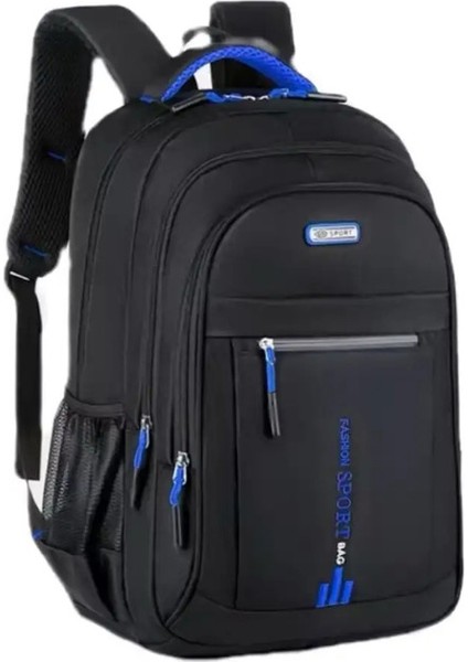 Erkekler Sırt Çantaları Oxford Su Geçirmez Sırplı Işletme Bilgisayar Çantası Sıradan Seyahat Sırt Çantası Kıdemli Lise Öğrencisi Schoolbagcolor: Siyah-1 (Yurt Dışından)