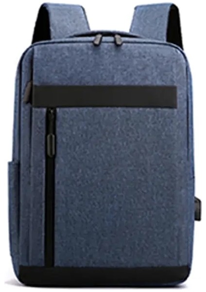 Erkekler Sırt Çantası Erkek Işletme Dizüstü Bilgisayar Sırt Çantası Için Çok Fonksiyonlu Su Geçirmez Torbalar USB Şarj Eşya Çakası Naylon Sıradan Sırt Çantası Renk: Mavi (Yurt Dışından)