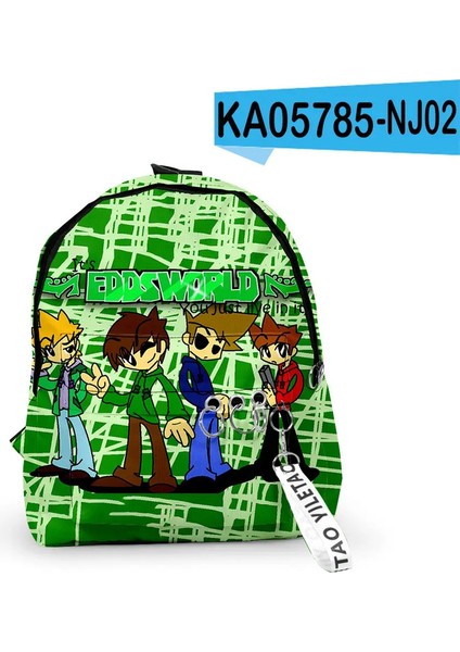 Popüler Gençlik Eddsworld Notebook Okul Çantaları Dizüstü Bilgisayar Sırt Çantaları 3D Baskı Oxford Su Geçirmez Anahtar Zinciri Küçük Seyahat Bagkolor: Gösterildiği Gibi (Yurt Dışından)