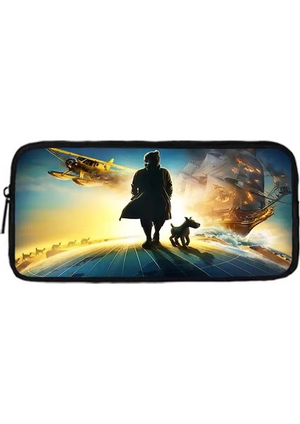 T-Tintins Maceraları Çocuk Okulu Backpack Öğle Yemeği Çantaları, Kalem Çantaları, Erkekler Için Okul Çantaları En Iyi Hediye Rengi: XHOO1-BD-126-A5 (Yurt Dışından)