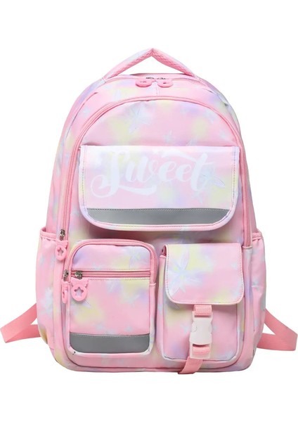 Ilkokulun 1-3. Sınıflarında Kızlar Için Yeni Okul Çantası. Refcolor Gibi Bir Tasarıma Sahip Sevimli ve Karikatürize Çift Omuzlu Bir Sırt Çantası: Pembe/boyut: 15 Inç (Yurt Dışından)
