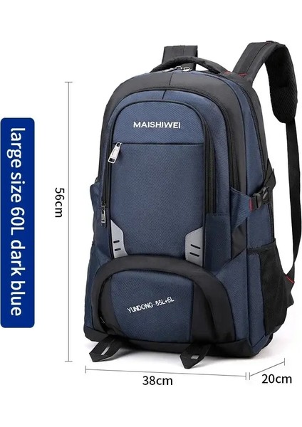 Erkekler 20 Inç Dizüstü Bilgisayar Sırt Çantası 60 L 80 L Büyük Kapasiteli Menwomen Kalitesinde Iş Sırt Çantası Oxford Seyahat Bagcolor: Siyah 60 L/boyut: 20 Inç (Yurt Dışından)