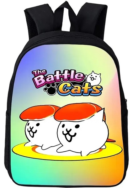 Hafif Battle Cats Karikatür Okul Çantaları Bebek Anaokulu Çantası 12 Inç Kızlar Gündüz Çocuklar Sırt Çantası Boys Bookbag Mochila Renk: 5 (Yurt Dışından)