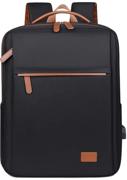 Oxford Bez Sırt Çantası Şık Rahat Laptop Sırt Çantası Öğrenci Sırt Çantası Seyahat Backpackcolor: Siyah (Yurt Dışından)