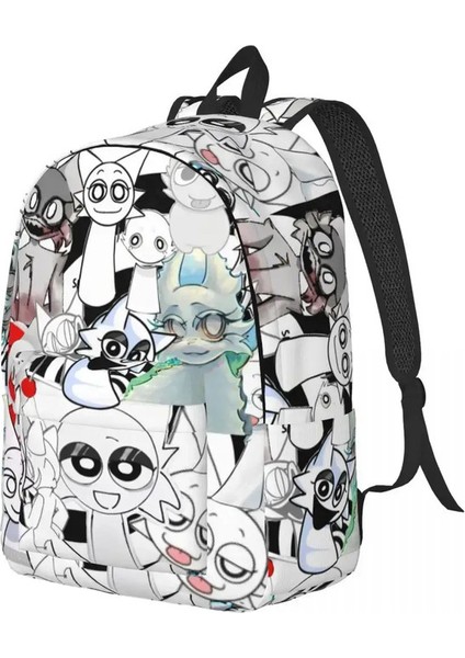 Sprunki Incredibox Wenda Oren Funbot Sırt Çantası Erkek Kadınlar Genç Öğrenci Işletme Daypack Beats Oyun Dizüstü Omuz Çantası Dalı Renk: 3 (Yurt Dışından)