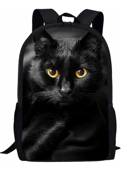 Trendy Popüler Kedi Defter Sırt Çantaları Öğrenci Okul Çantaları 3D Baskı Oxford Su Geçirmez Erkek/kız Dizüstü Bilgisayar Sırt Çantası: 2 (Yurt Dışından)