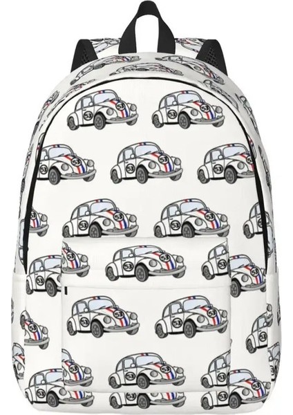 Herbie Numarası 53 Moda Sırt Çantası Cep Öğrencisi Iş Yarışı Araba Tutkunları Stripe Daypack Erkek Kadın Dizüstü Bilgisayar Omuz Bagcolor: 8/boyut: Çocuklar Için (Yurt Dışından)
