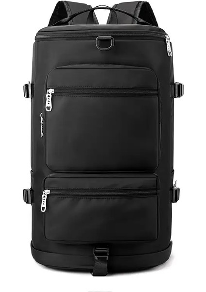 Açık Seyahat Su Geçirmez Sırt Çantası Tek Omuz Yüzme Paketi Büyük Kapasite Seyahat Çantası Ayakkabı ile Ayakta Fitness Sırt Çantaları Ncolor: Siyah (Yurt Dışından)