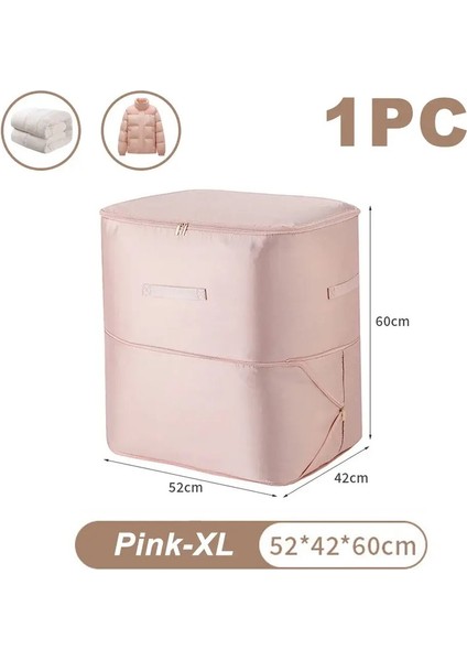 Büyük Sıkıştırma Torbası Yorgan Giysileri Dolap Dolabı Organizatör Depolama Pouch Ultra Alan Tasarruf Kendinden Sıkıştırma Organizatör Renk: Xl-Pink-1pc (Yurt Dışından)