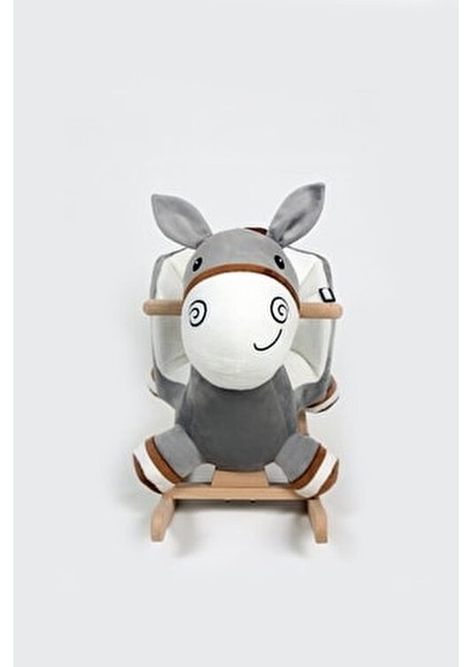 Peluş Eşek Sallanan Oyuncak Yumuşak Oturma Alanı 0-24 Ay Bebekler İçin