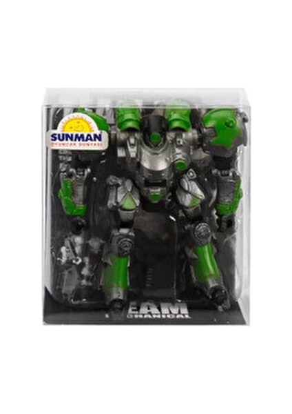 Mini Robot Figür Transformers Temalı Kırmızı 9cm Erkek Çocuklar İçin Hediyelik