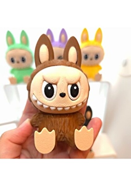 Renkli Labubu Figür Adventure Time Temalı Sevimli Oyuncak 1 Adet Rastgele Gönderim