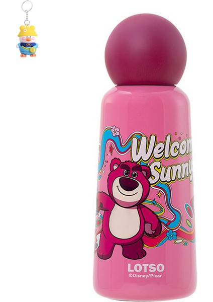 Yuvarlak Top 330ML Termos Fincan Karikatür Düz Fincan 316 Gıda Sınıfı Mühürlü Okul Ofisi Çay Fincanı Süper Sevimli Paslanmaz Çelik Kadın (Yurt Dışından)