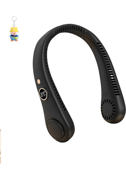 R8 Yaprakız Asılıboyun Fan USB Taşınabilir Mini Küçük Soğuk Ses Dışmekan Tembel Klima Küçük Fan (Yurt Dışından)