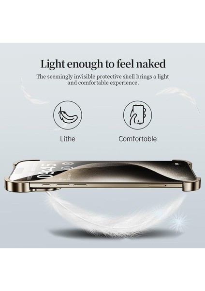 iPhone 17 Pro Max Için Çerçevesiz Metal Telefon Kılıfı (Yurt Dışından) indirimleri