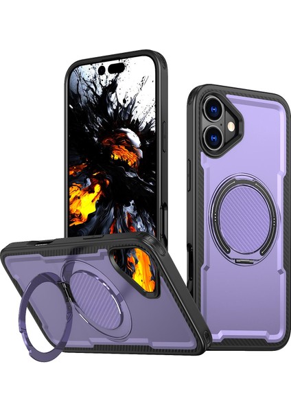 iPhone 16 Plus Için Pc Hibrit Tpu Telefon Kılıfı (Yurt Dışından)
