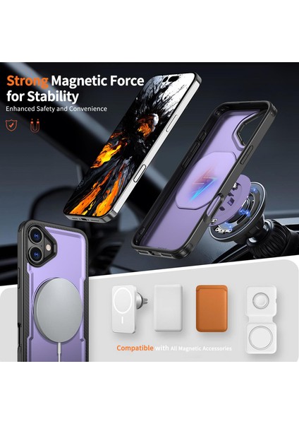 iPhone 16 Plus Için Pc Hibrit Tpu Telefon Kılıfı (Yurt Dışından) fiyatları