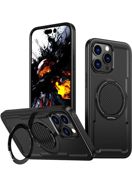 iPhone 14 Pro Için Pc Hibrit Tpu Telefon Kılıfı (Yurt Dışından)