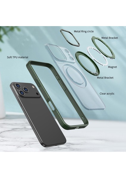 iPhone 17 Pro Için Magsafe Yüzük Tutucu Telefon Kılıfı (Yurt Dışından) fırsatları