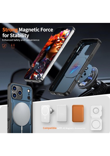 iPhone 17 Pro Için Pc Hibrit Tpu Telefon Kılıfı (Yurt Dışından) fiyatları