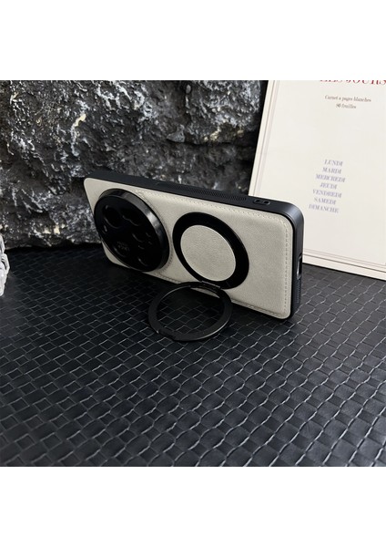 Xiaomi 15 Ultra Manyetik Kılıf Dana Dokulu Pu + Tpu + Pc Destekli Telefon Kılıfı (Yurt Dışından) indirimleri