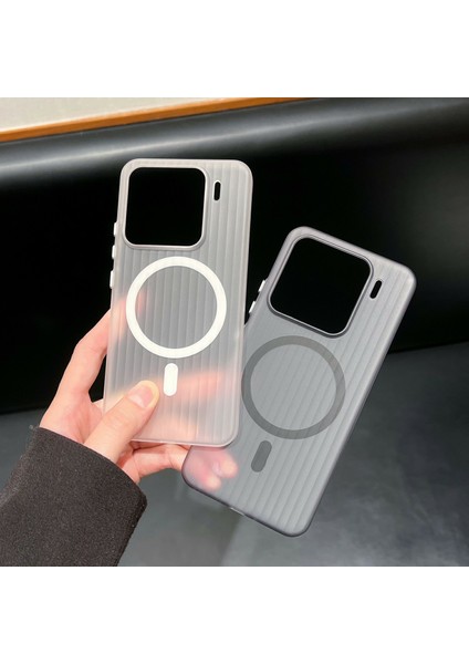 Xiaomi 15 Oluklu Doku Sert Pc Telefon Kılıfı Magsafe ile Uyumlu (Yurt Dışından) fiyatları