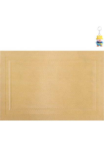 Çerçeve Tipi Teslin Pvc Temizlenmesi Kolay Avrupa Tarzıısıyalıtım Paspasıüst Düzey Otel Ev Yemek Masa Paspası Batıyemek Paspası Masaüstü 6 Adet (Yurt Dışından)