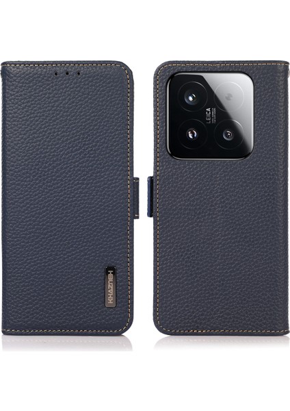 Xiaomi 15T Rfıd Engelleme Telefon Kılıfı Inek Derisi Kılıf (Yurt Dışından)