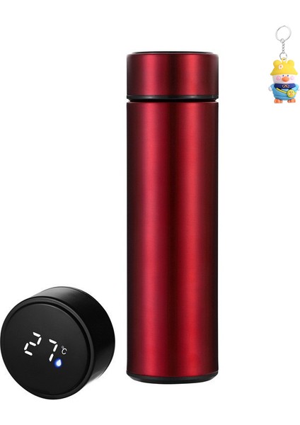 Akıllı Sıcaklık Ölçümü 304 Paslanmaz Çelik Termos Bardak Taşınabilir Su Şişesi (Yurt Dışından)