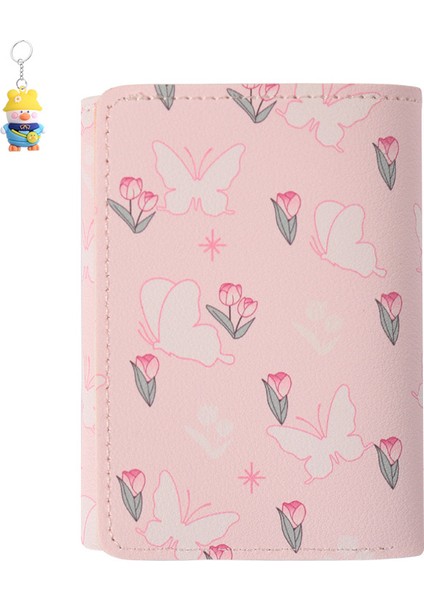 Kısa Üç Katlı Cüzdan Çok Fonksiyonlu Para Cüzdanı Kimlik Yuvası Kart Tutucu (Yurt Dışından)