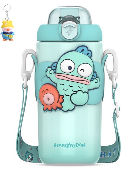 Sanrio Kulomi Çocuk Termos Bardağı Öğrenci Kız Çilek Ayı Pipetli Su Bardağı Sevimli Kız Bardağı (Yurt Dışından)